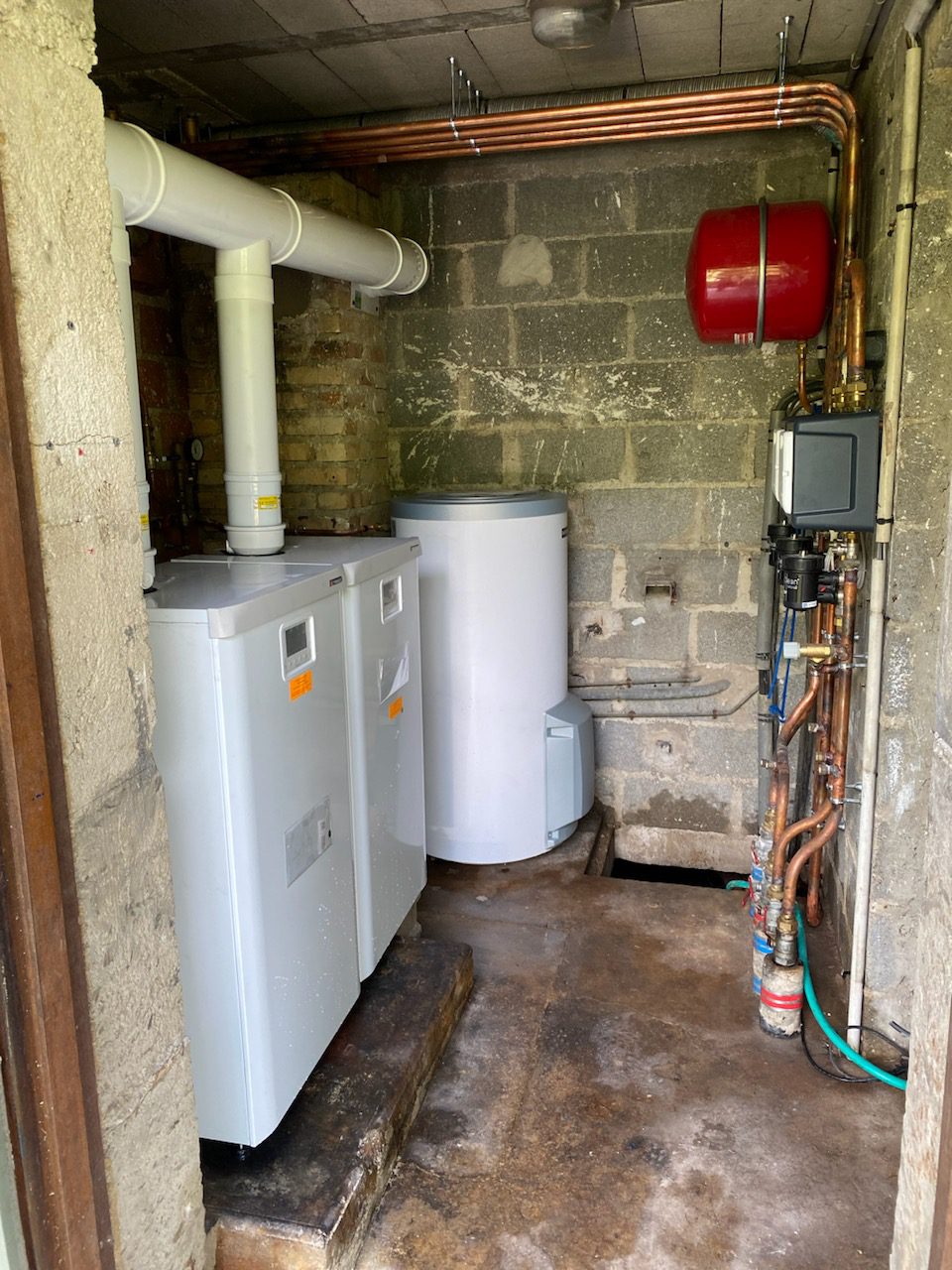 Verrons - installation chauffage : AVANT